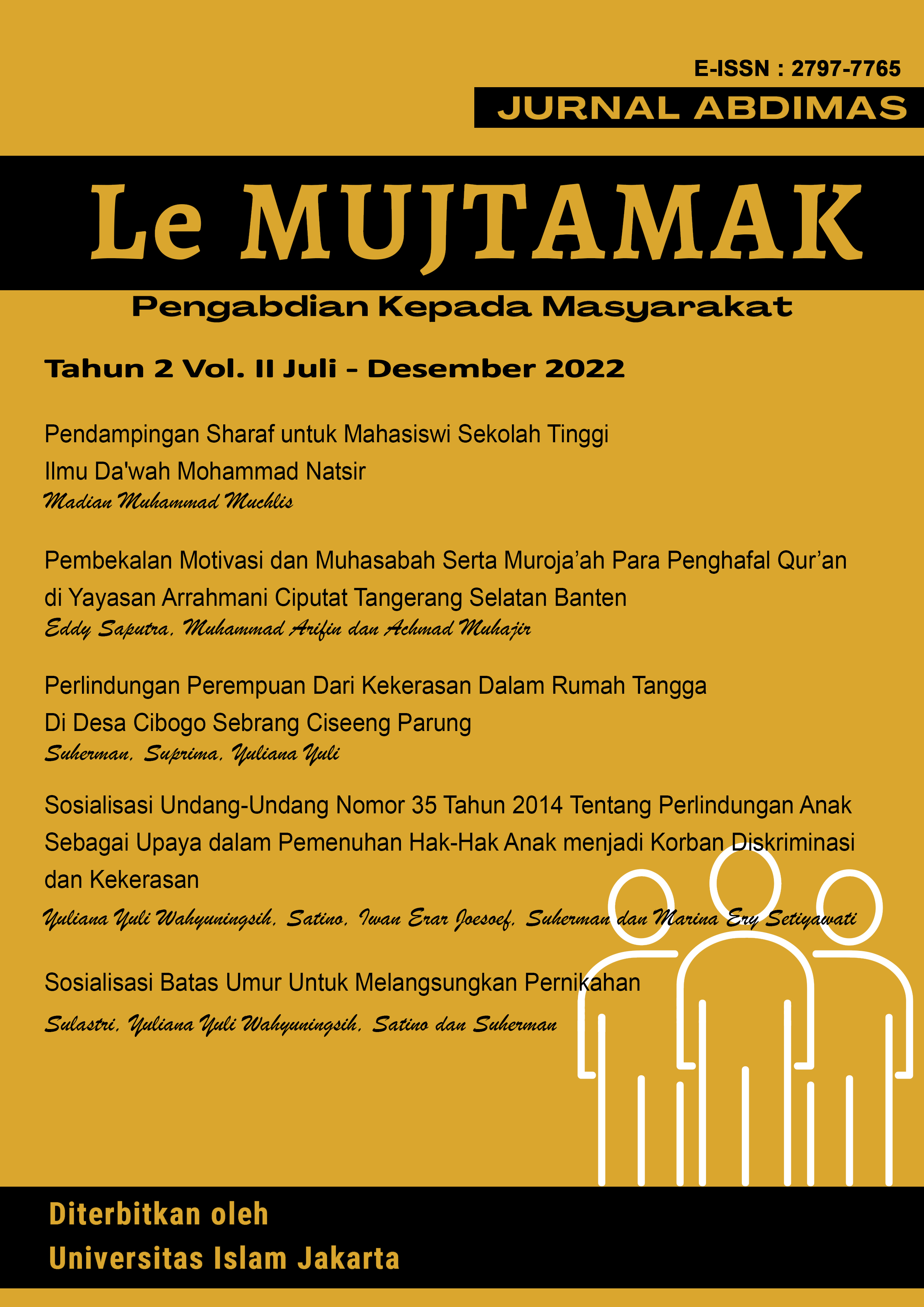 					View Vol. 2 No. 2 (2022): Le MUJTAMAK 2022 : Juli - Desember
				